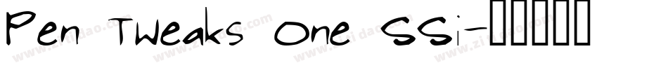 Pen Tweaks One SSi字体转换